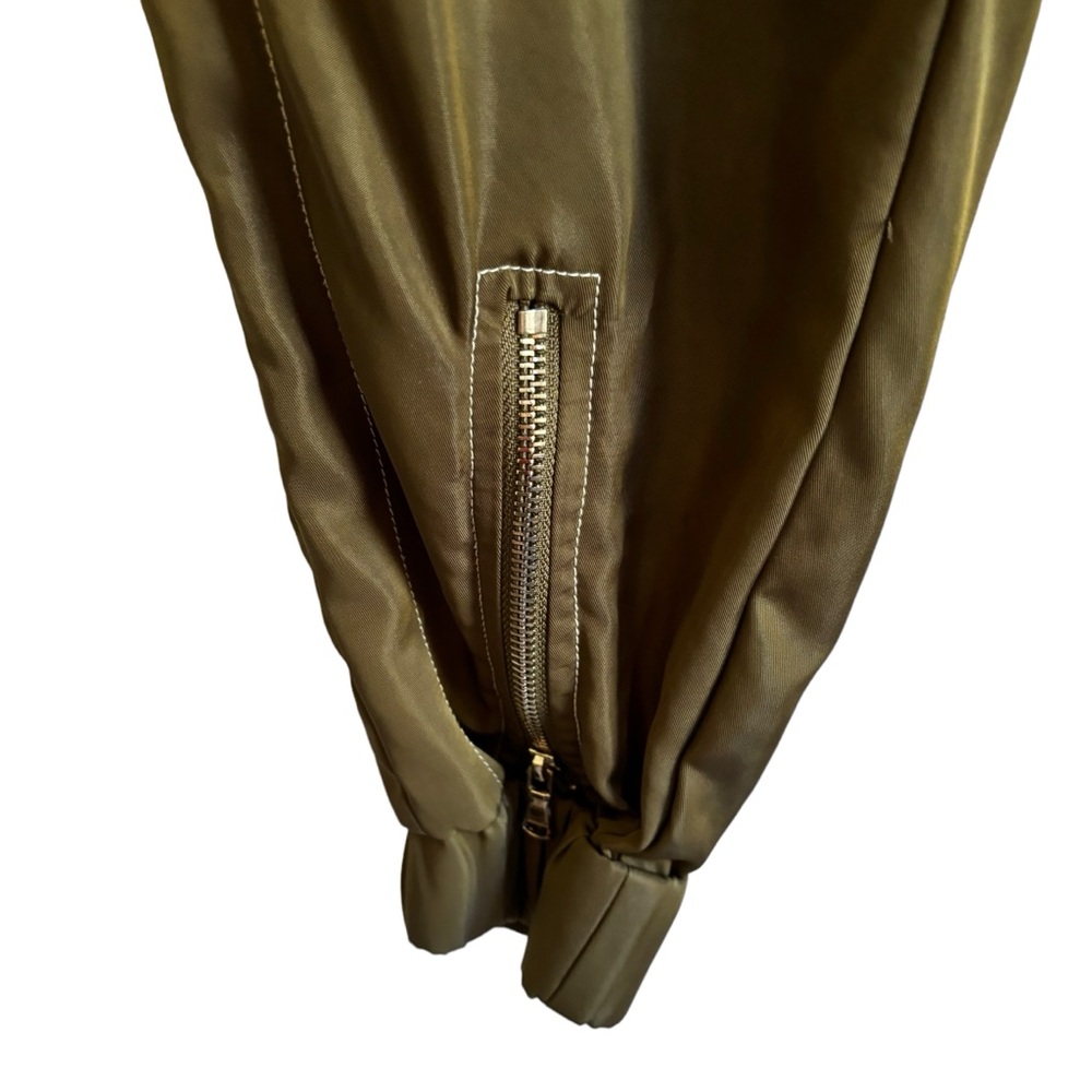 Maniere De Voir Satin Joggers‎ Green Track Pants - Picture 6 of 9